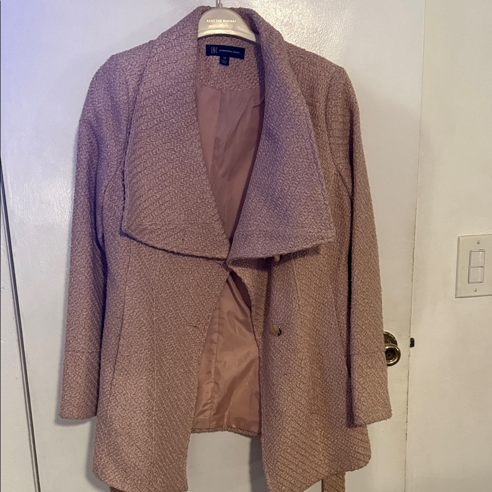 INC International Concepts Pink Textured Women's Cape